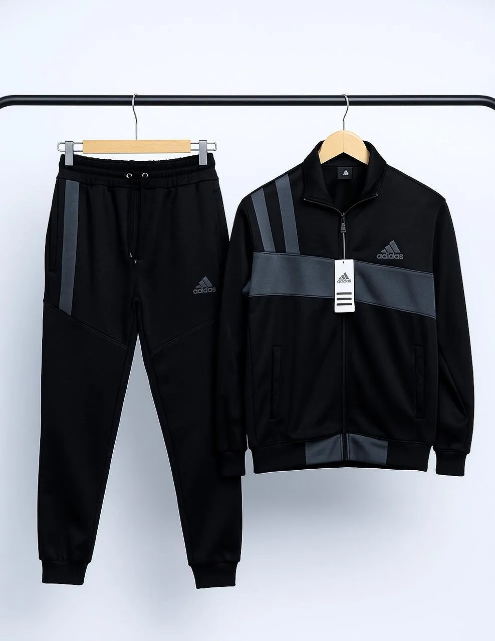 2 Pcs Men's Fleece Plain Track Suit