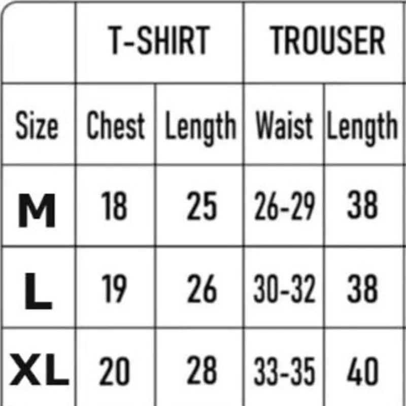 2 Pcs Men's Dri Fit Printed Track Suit