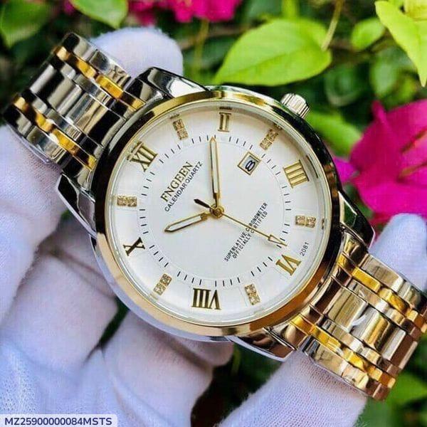 Mens Chronograph Watch 1 pc Quartz Water Resistant Timepiece